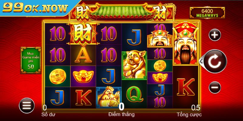 Wild Thần Tài 99OK khám phá thế giới nổ hũ may mắn, tài lộc 3 Thiết kế trực quan dễ dàng sử dụng